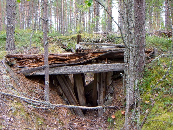 Salpalinjan majoituskorsu, Kuhmo Saunajärvi